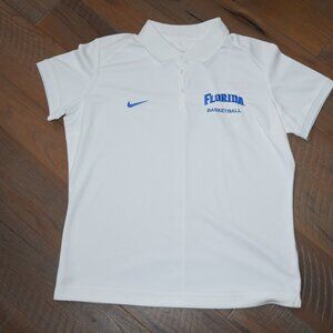 Women's XL Florida Gators Basketball Nike Team Polo Shirt Top Embroider Fit Dry